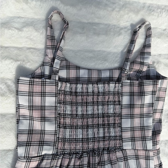 Aeropostale Plaid Mini Dress Size S Fitted Sleeveless Side Slit - Picture 10 of 12